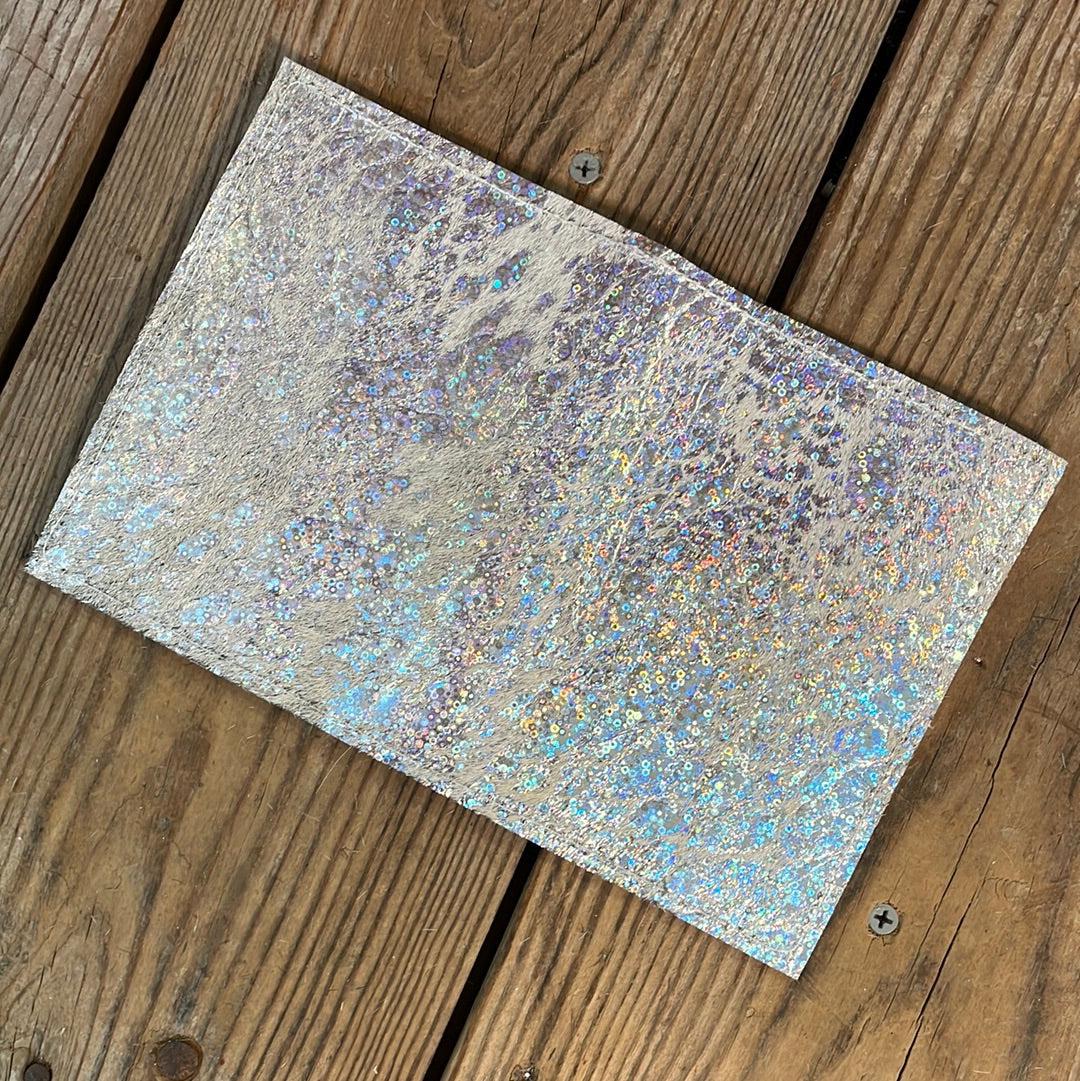 Waylon Wallet - Holographic w/-Waylon Wallet-Western-Cowhide-Bags-Handmade-Products-Gifts-Dancing Cactus Designs