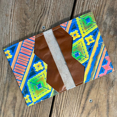 Waylon Wallet - Leopard Acid w/-Waylon Wallet-Western-Cowhide-Bags-Handmade-Products-Gifts-Dancing Cactus Designs