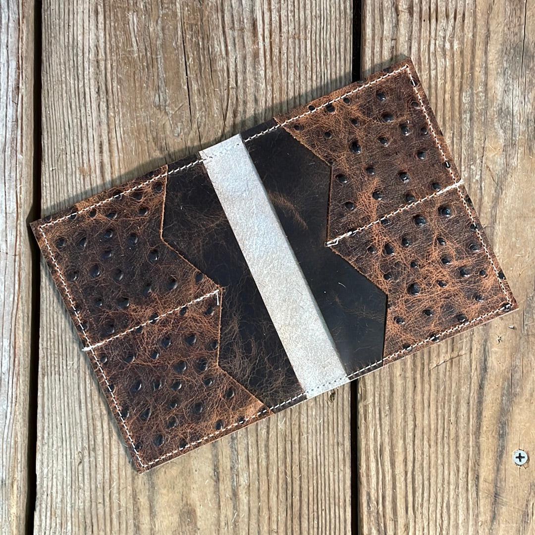 Waylon Wallet - Leopard Acid w/-Waylon Wallet-Western-Cowhide-Bags-Handmade-Products-Gifts-Dancing Cactus Designs