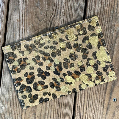 Waylon Wallet - Leopard Acid w/-Waylon Wallet-Western-Cowhide-Bags-Handmade-Products-Gifts-Dancing Cactus Designs