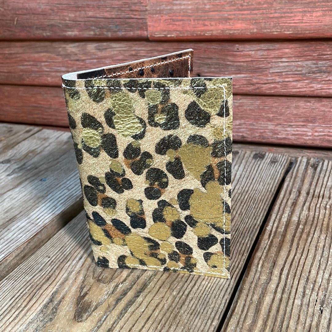 Waylon Wallet - Leopard Acid w/-Waylon Wallet-Western-Cowhide-Bags-Handmade-Products-Gifts-Dancing Cactus Designs