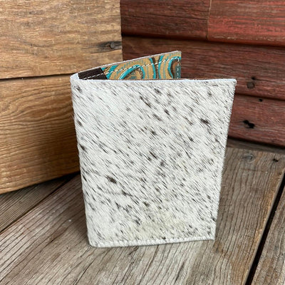Waylon Wallet - Longhorn w/ Agave Laredo-Waylon Wallet-Western-Cowhide-Bags-Handmade-Products-Gifts-Dancing Cactus Designs