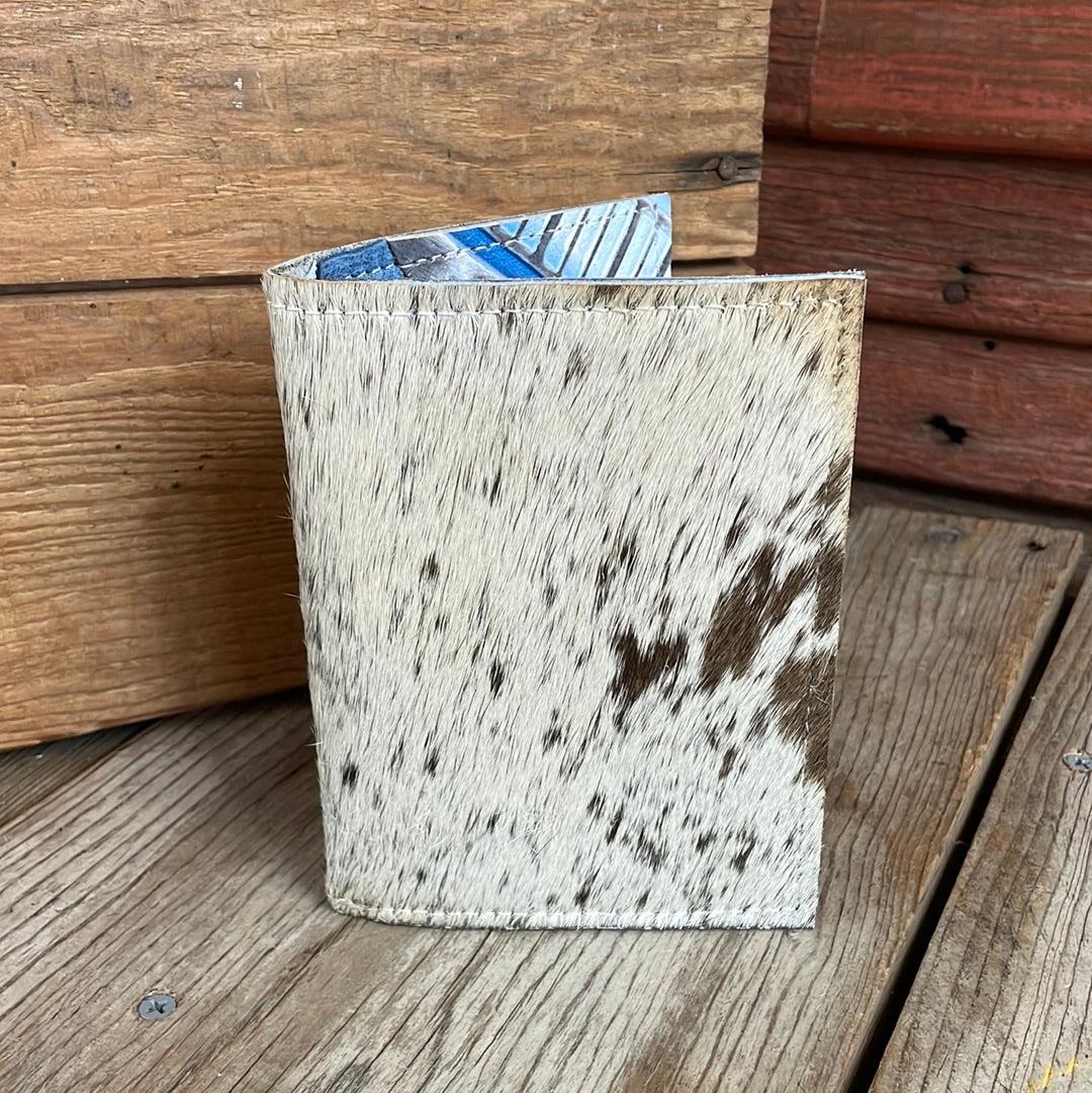 Waylon Wallet - Longhorn w/ Rocky Mountain Navajo-Waylon Wallet-Western-Cowhide-Bags-Handmade-Products-Gifts-Dancing Cactus Designs