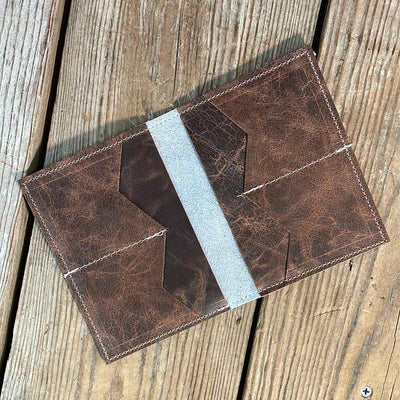 Waylon Wallet - Longhorn w/-Waylon Wallet-Western-Cowhide-Bags-Handmade-Products-Gifts-Dancing Cactus Designs