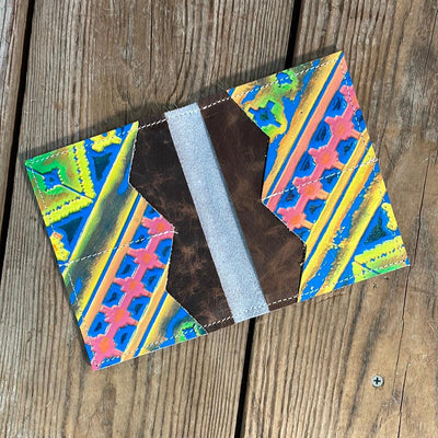 Waylon Wallet - Longhorn w/-Waylon Wallet-Western-Cowhide-Bags-Handmade-Products-Gifts-Dancing Cactus Designs