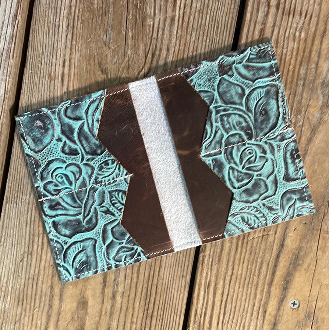 Waylon Wallet - Longhorn w/-Waylon Wallet-Western-Cowhide-Bags-Handmade-Products-Gifts-Dancing Cactus Designs