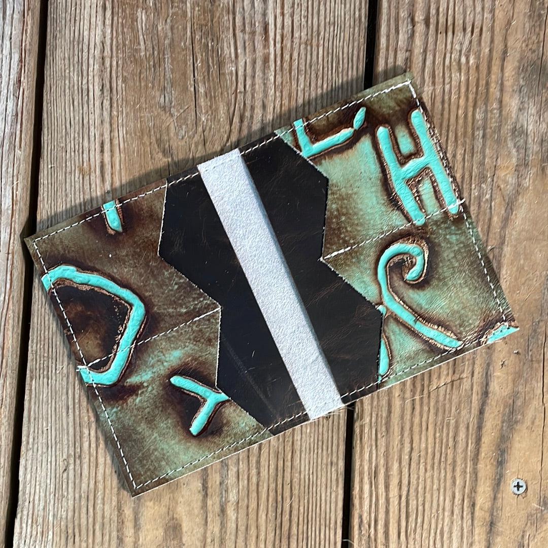 Waylon Wallet - Longhorn w/-Waylon Wallet-Western-Cowhide-Bags-Handmade-Products-Gifts-Dancing Cactus Designs