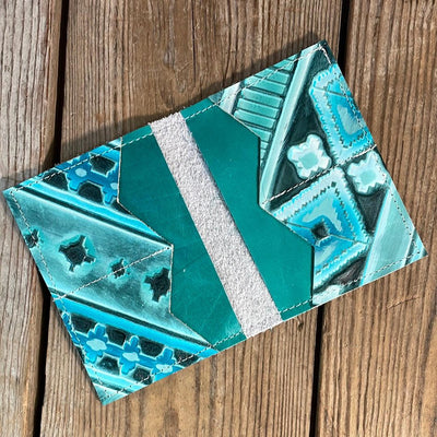 Waylon Wallet - Longhorn w/-Waylon Wallet-Western-Cowhide-Bags-Handmade-Products-Gifts-Dancing Cactus Designs