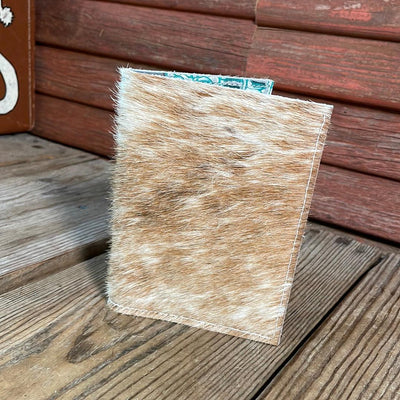Waylon Wallet - Longhorn w/-Waylon Wallet-Western-Cowhide-Bags-Handmade-Products-Gifts-Dancing Cactus Designs
