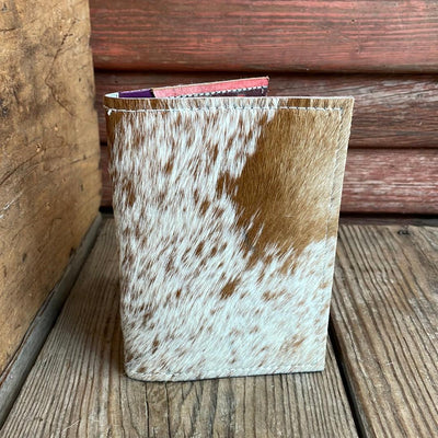 Waylon Wallet - Longhorn w/ Western Sunset-Waylon Wallet-Western-Cowhide-Bags-Handmade-Products-Gifts-Dancing Cactus Designs