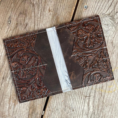 Waylon Wallet - Pink Acid w/ Cowboy Tool-Waylon Wallet-Western-Cowhide-Bags-Handmade-Products-Gifts-Dancing Cactus Designs