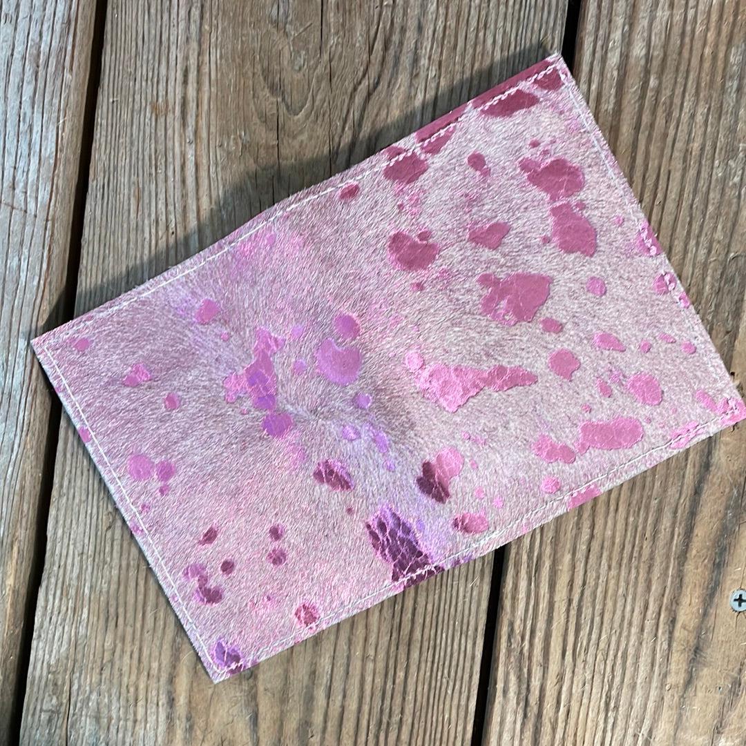 Waylon Wallet - Pink Acid w/-Waylon Wallet-Western-Cowhide-Bags-Handmade-Products-Gifts-Dancing Cactus Designs