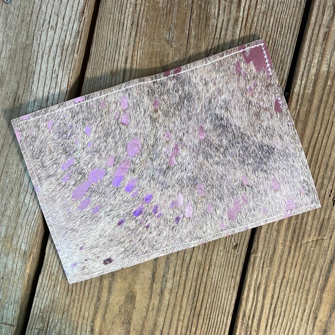 Waylon Wallet - Pink Acid w/-Waylon Wallet-Western-Cowhide-Bags-Handmade-Products-Gifts-Dancing Cactus Designs