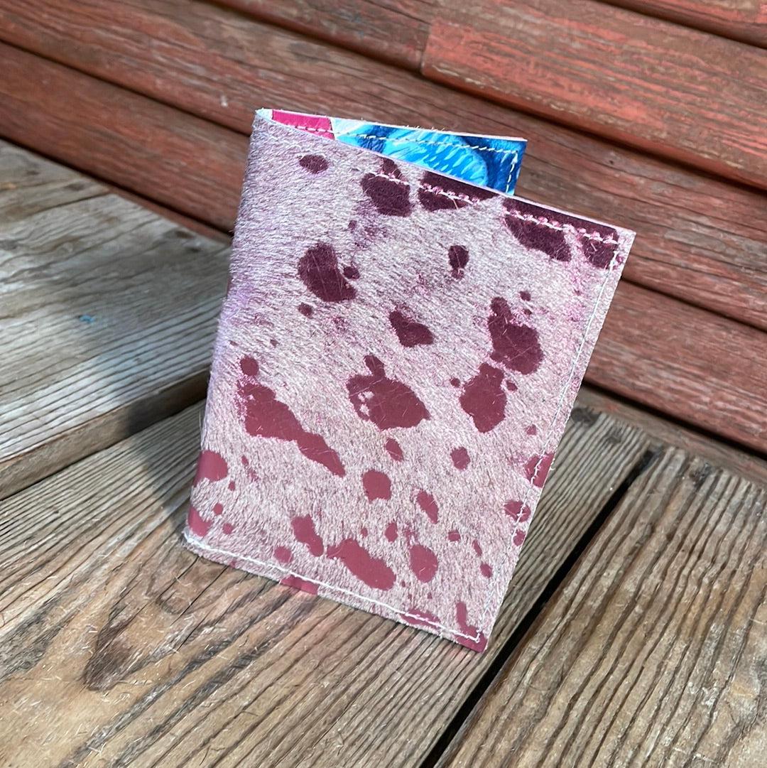 Waylon Wallet - Pink Acid w/-Waylon Wallet-Western-Cowhide-Bags-Handmade-Products-Gifts-Dancing Cactus Designs