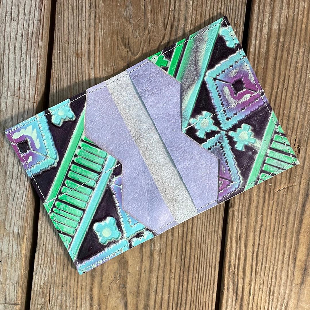 Waylon Wallet - Rainbow w/-Waylon Wallet-Western-Cowhide-Bags-Handmade-Products-Gifts-Dancing Cactus Designs