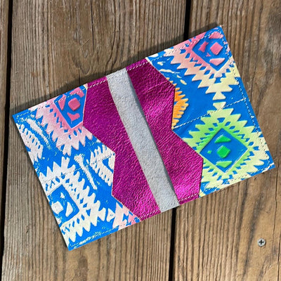 Waylon Wallet - Rainbow w/-Waylon Wallet-Western-Cowhide-Bags-Handmade-Products-Gifts-Dancing Cactus Designs