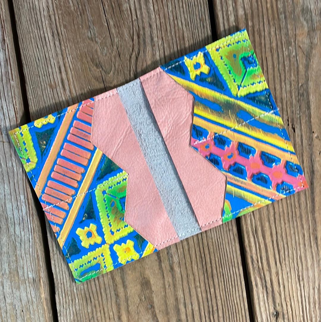 Waylon Wallet - Rainbow w/-Waylon Wallet-Western-Cowhide-Bags-Handmade-Products-Gifts-Dancing Cactus Designs