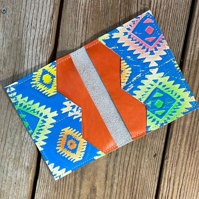 Waylon Wallet - Rainbow w/-Waylon Wallet-Western-Cowhide-Bags-Handmade-Products-Gifts-Dancing Cactus Designs