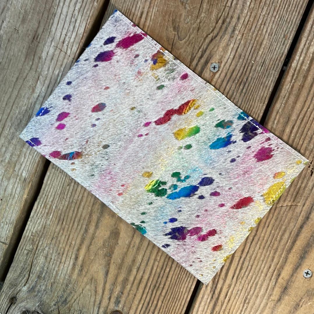 Waylon Wallet - Rainbow w/-Waylon Wallet-Western-Cowhide-Bags-Handmade-Products-Gifts-Dancing Cactus Designs