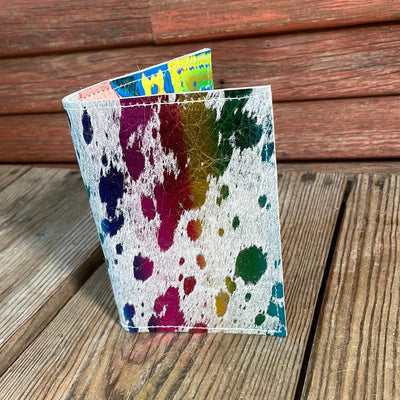 Waylon Wallet - Rainbow w/-Waylon Wallet-Western-Cowhide-Bags-Handmade-Products-Gifts-Dancing Cactus Designs