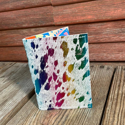 Waylon Wallet - Rainbow w/-Waylon Wallet-Western-Cowhide-Bags-Handmade-Products-Gifts-Dancing Cactus Designs