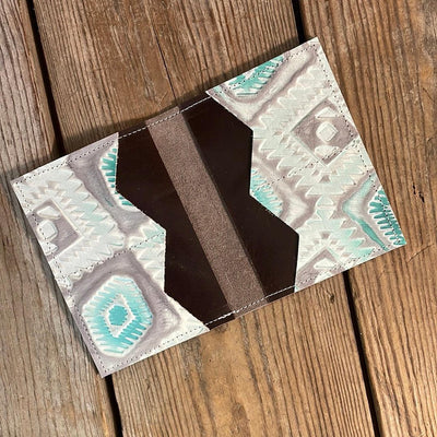 Waylon Wallet - Tricolor Acid w/-Waylon Wallet-Western-Cowhide-Bags-Handmade-Products-Gifts-Dancing Cactus Designs