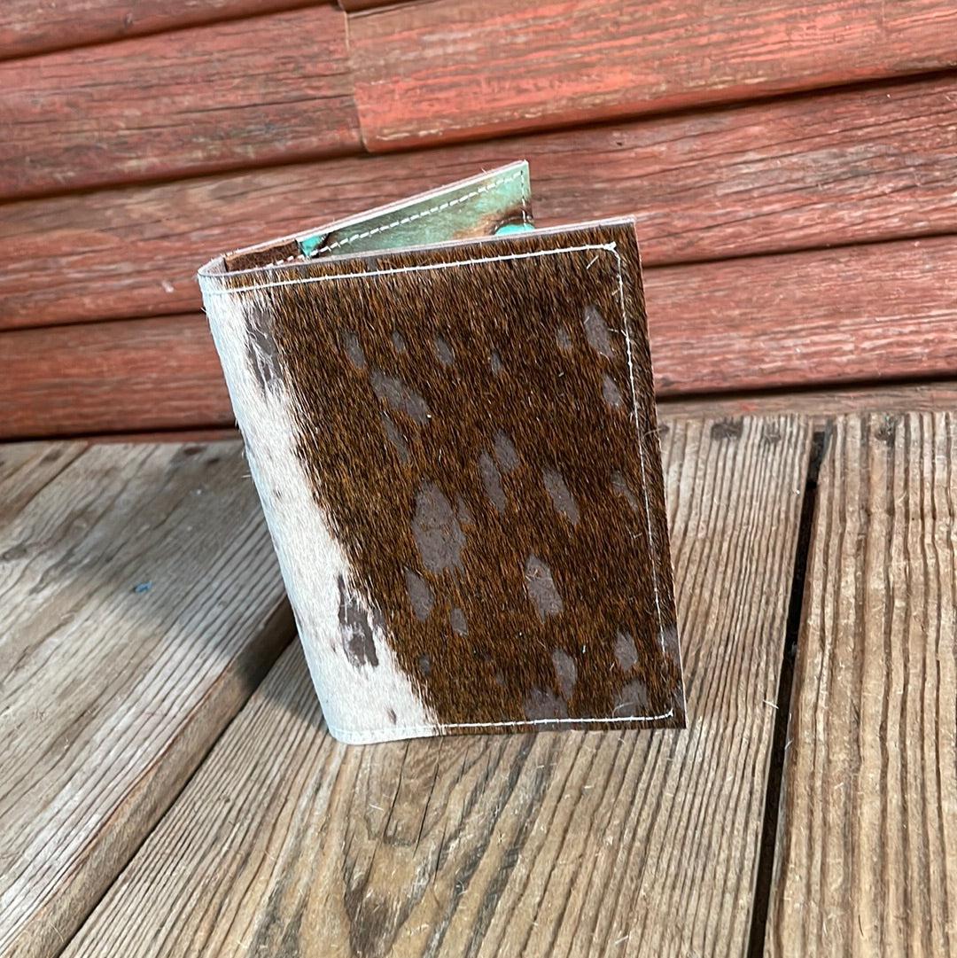 Waylon Wallet - Tricolor Acid w/-Waylon Wallet-Western-Cowhide-Bags-Handmade-Products-Gifts-Dancing Cactus Designs