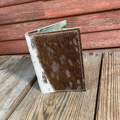 Waylon Wallet - Tricolor Acid w/-Waylon Wallet-Western-Cowhide-Bags-Handmade-Products-Gifts-Dancing Cactus Designs