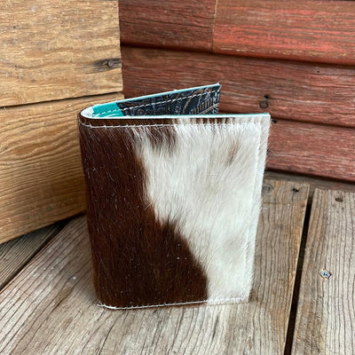 Waylon Wallet - Tricolor w/ Autumn Ash-Waylon Wallet-Western-Cowhide-Bags-Handmade-Products-Gifts-Dancing Cactus Designs