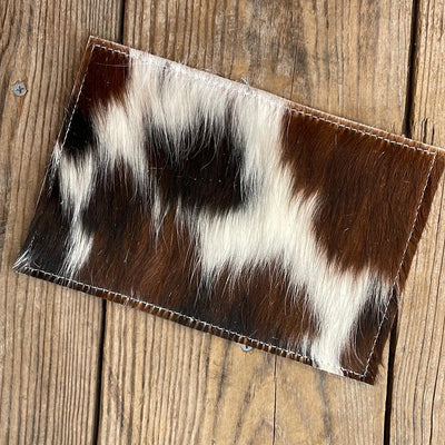 Waylon Wallet - Tricolor w/ Grapefruit Tool-Waylon Wallet-Western-Cowhide-Bags-Handmade-Products-Gifts-Dancing Cactus Designs