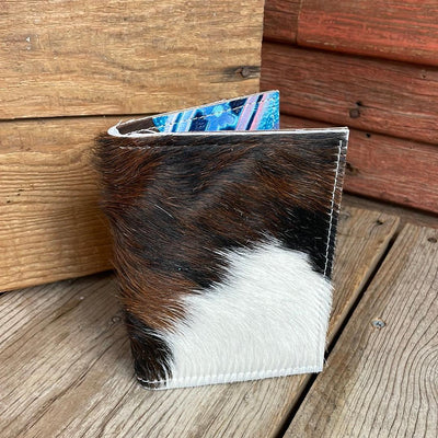 Waylon Wallet - Tricolor w/ Tucson Sundown-Waylon Wallet-Western-Cowhide-Bags-Handmade-Products-Gifts-Dancing Cactus Designs