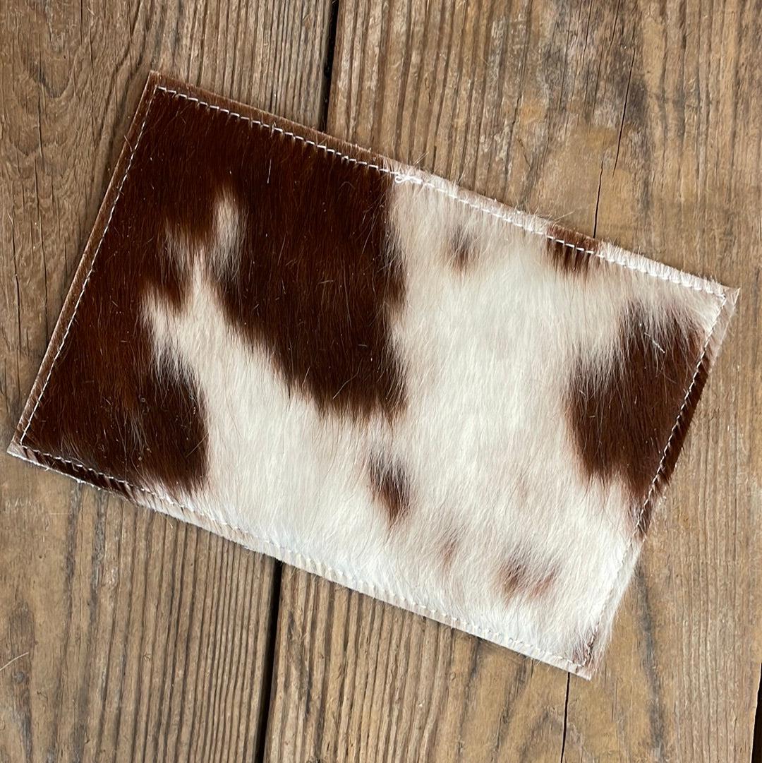 Waylon Wallet - Tricolor w/ Watermelon Wine-Waylon Wallet-Western-Cowhide-Bags-Handmade-Products-Gifts-Dancing Cactus Designs