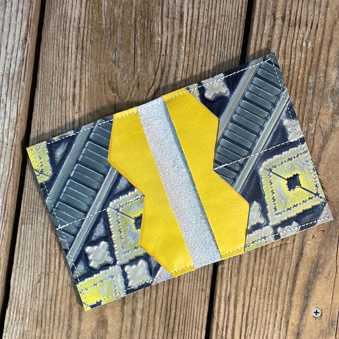 Waylon Wallet - Tricolor w/-Waylon Wallet-Western-Cowhide-Bags-Handmade-Products-Gifts-Dancing Cactus Designs