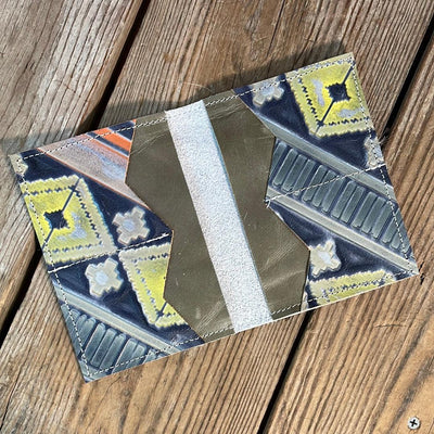 Waylon Wallet - Tricolor w/-Waylon Wallet-Western-Cowhide-Bags-Handmade-Products-Gifts-Dancing Cactus Designs