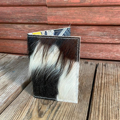 Waylon Wallet - Tricolor w/-Waylon Wallet-Western-Cowhide-Bags-Handmade-Products-Gifts-Dancing Cactus Designs