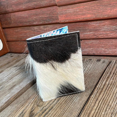 Waylon Wallet - Tricolor w/-Waylon Wallet-Western-Cowhide-Bags-Handmade-Products-Gifts-Dancing Cactus Designs