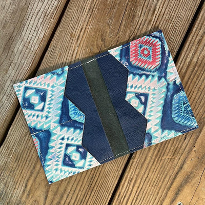 Waylon Wallet - w/ Black Leather-Waylon Wallet-Western-Cowhide-Bags-Handmade-Products-Gifts-Dancing Cactus Designs