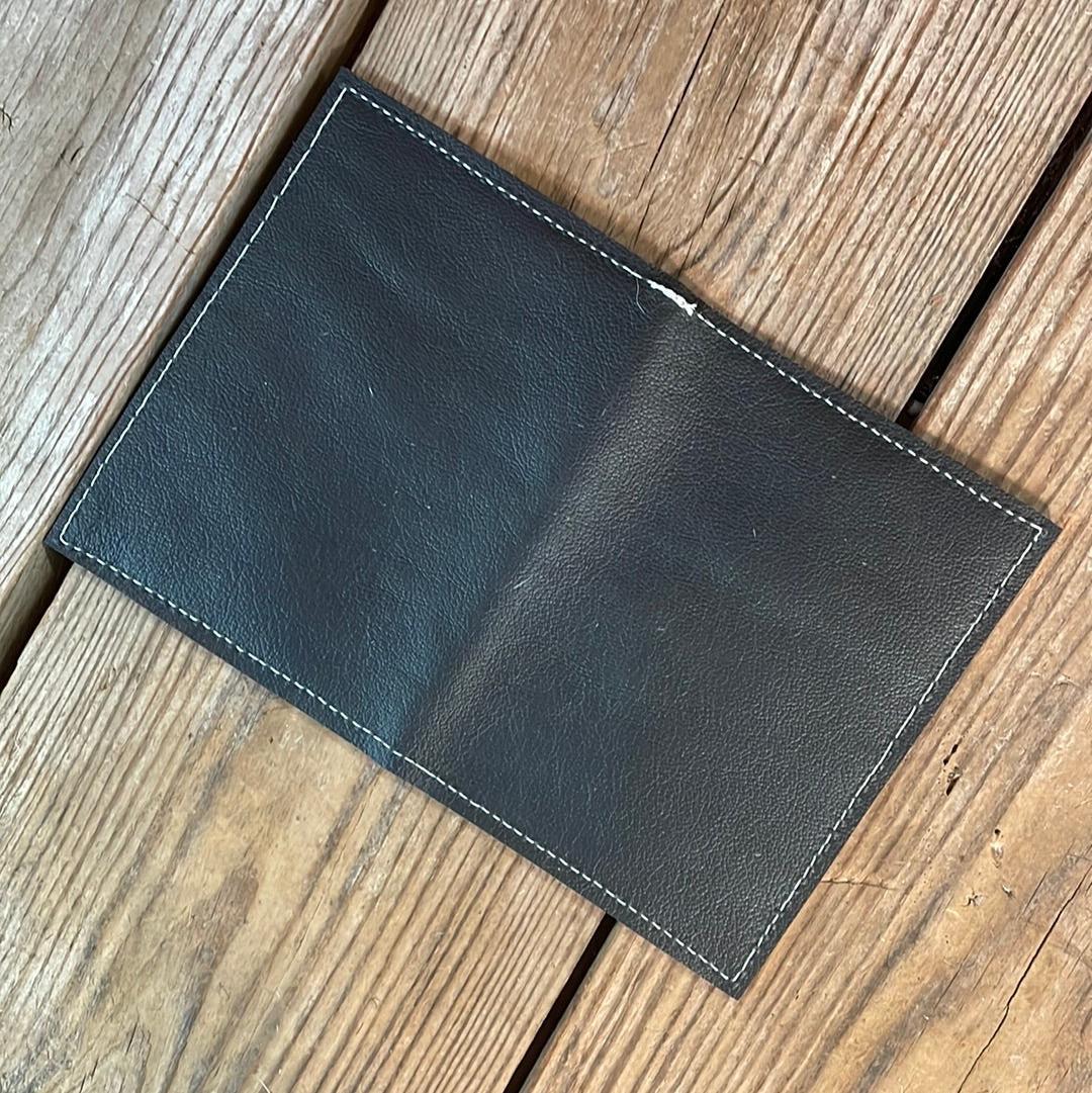 Waylon Wallet - w/ Black Leather-Waylon Wallet-Western-Cowhide-Bags-Handmade-Products-Gifts-Dancing Cactus Designs