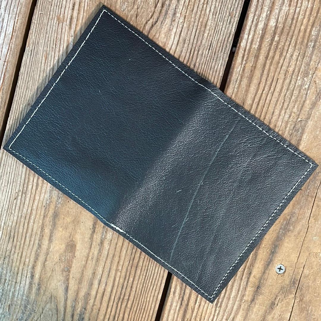 Waylon Wallet - w/ Black Leather-Waylon Wallet-Western-Cowhide-Bags-Handmade-Products-Gifts-Dancing Cactus Designs
