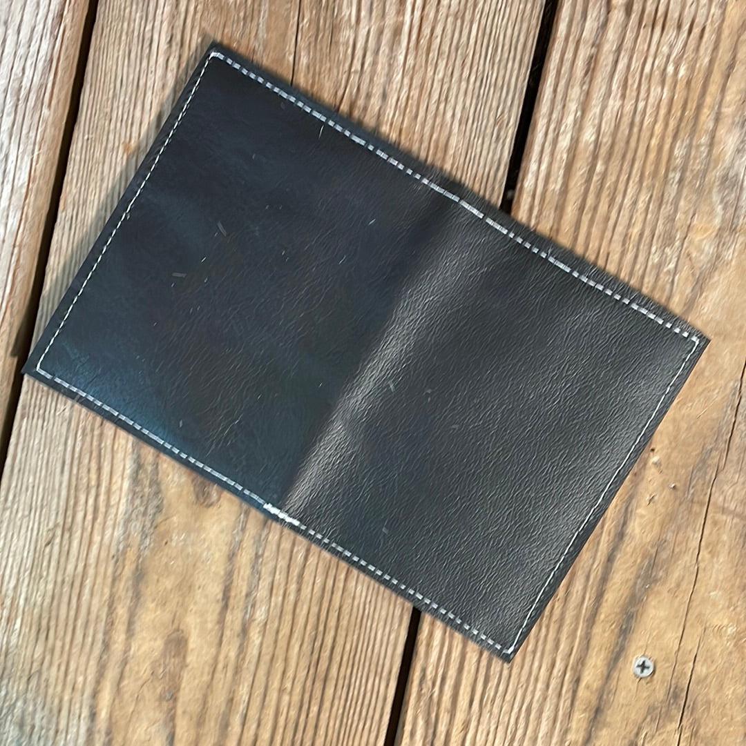 Waylon Wallet - w/ Black Leather-Waylon Wallet-Western-Cowhide-Bags-Handmade-Products-Gifts-Dancing Cactus Designs