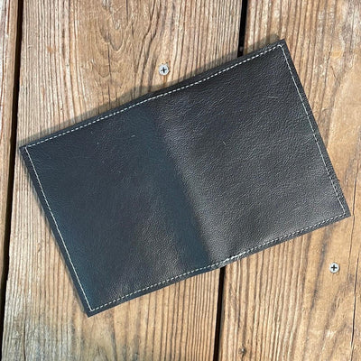Waylon Wallet - w/ Black Leather-Waylon Wallet-Western-Cowhide-Bags-Handmade-Products-Gifts-Dancing Cactus Designs