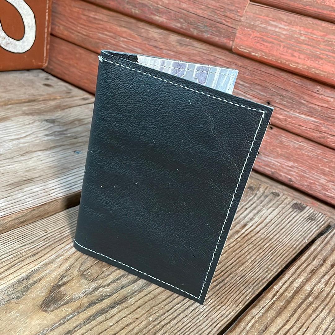 Waylon Wallet - w/ Black Leather-Waylon Wallet-Western-Cowhide-Bags-Handmade-Products-Gifts-Dancing Cactus Designs