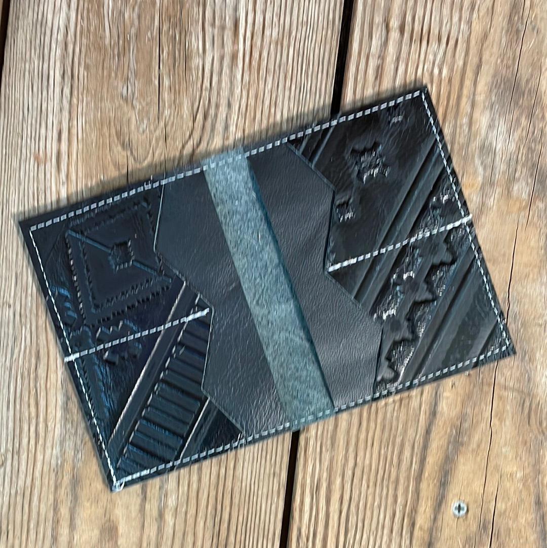 Waylon Wallet - w/ Black Navajo-Waylon Wallet-Western-Cowhide-Bags-Handmade-Products-Gifts-Dancing Cactus Designs