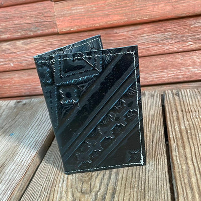 Waylon Wallet - w/ Black Navajo-Waylon Wallet-Western-Cowhide-Bags-Handmade-Products-Gifts-Dancing Cactus Designs