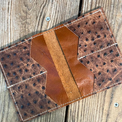 Waylon Wallet - w/ Caramel Leather-Waylon Wallet-Western-Cowhide-Bags-Handmade-Products-Gifts-Dancing Cactus Designs
