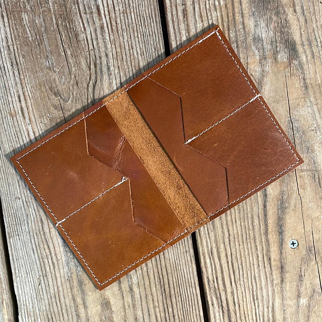 Waylon Wallet - w/ Caramel Leather-Waylon Wallet-Western-Cowhide-Bags-Handmade-Products-Gifts-Dancing Cactus Designs