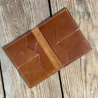 Waylon Wallet - w/ Caramel Leather-Waylon Wallet-Western-Cowhide-Bags-Handmade-Products-Gifts-Dancing Cactus Designs