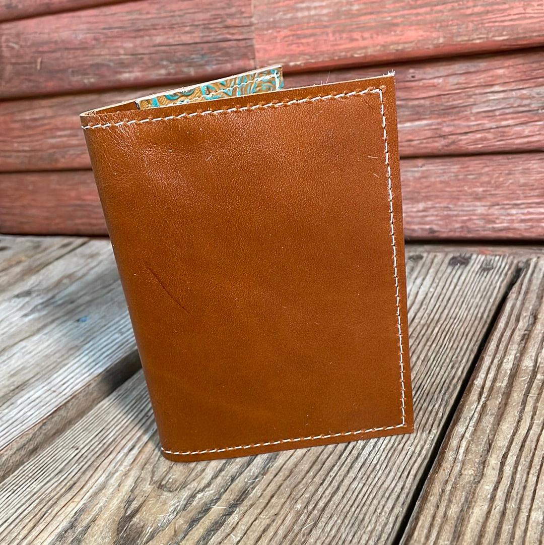 Waylon Wallet - w/ Caramel Leather-Waylon Wallet-Western-Cowhide-Bags-Handmade-Products-Gifts-Dancing Cactus Designs