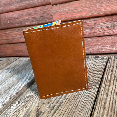 Waylon Wallet - w/ Caramel Leather-Waylon Wallet-Western-Cowhide-Bags-Handmade-Products-Gifts-Dancing Cactus Designs