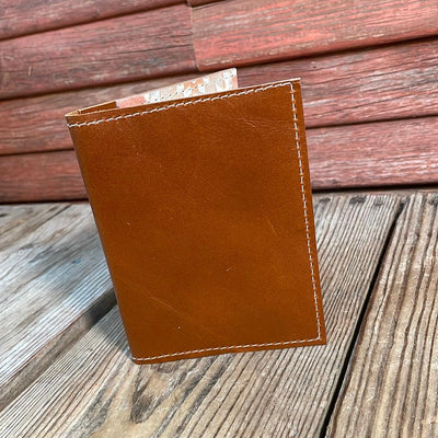 Waylon Wallet - w/ Caramel Leather-Waylon Wallet-Western-Cowhide-Bags-Handmade-Products-Gifts-Dancing Cactus Designs